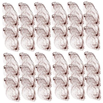 DECORNIJIA 60pcs Elastic Mesh Bun Hair Net for Dancers and Stewardesses Lightweight and Breathable Hair Cover for Types Invisible