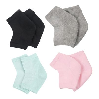 Beavorty 4pairs Crack Moisturizing Gel Socks for Dry Cracked Heels Toeless Design Softens Horniness for Long and High Heel Wearers Comfortable