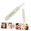 Ipetboom 1set Stainless Steel Eyebrow Razor Replacement Head Portable Facial Hair Remover for Women for Eyebrow Shaping Armpit Hair view 2