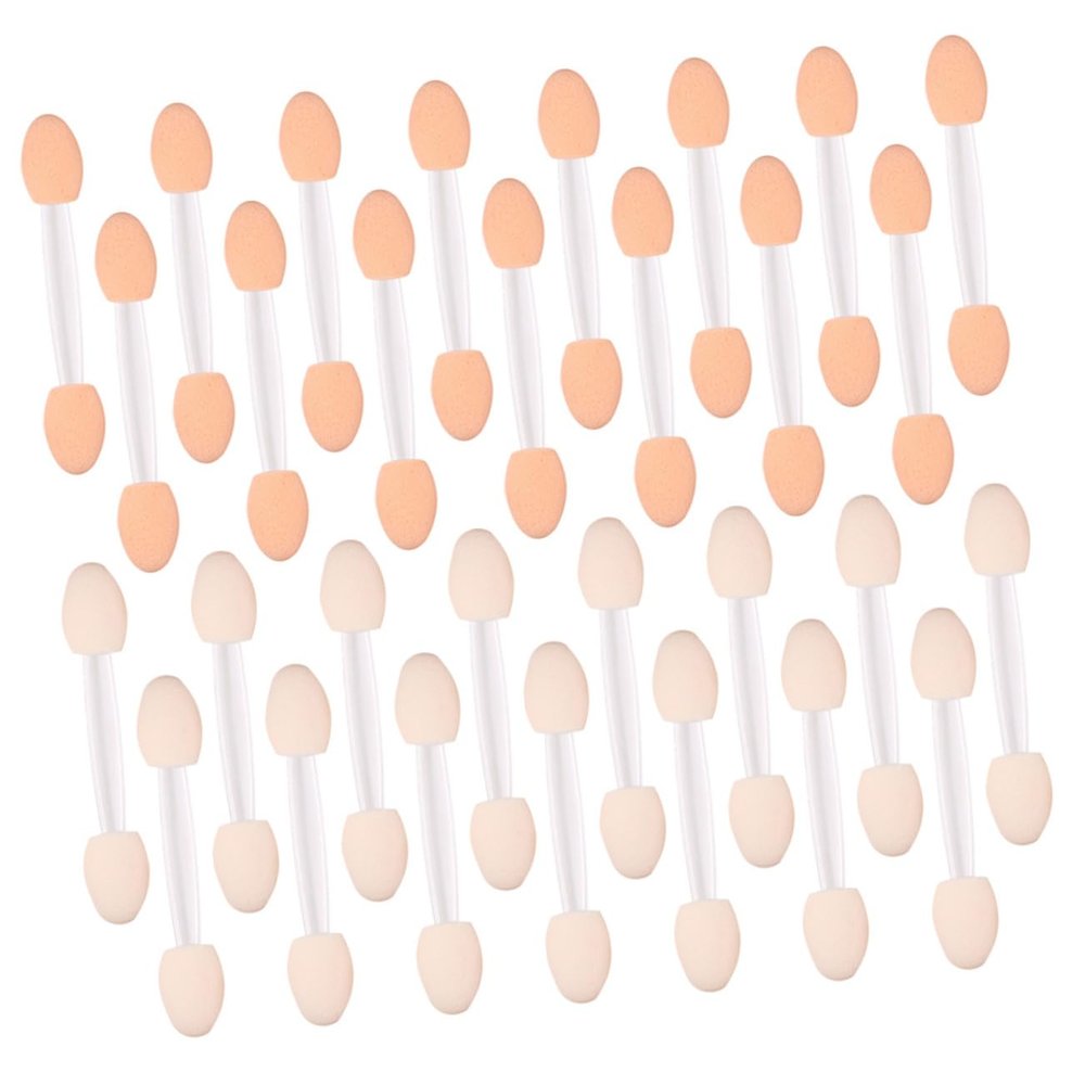 ELAYARD 30Pcs Double Ended White Eyeshadow Brushes for Women Versatile Makeup Applicators for Travel Daily Use Parties and Festivals Smooth Surface for Easy Eye Shadow