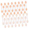 ELAYARD 30Pcs Double Ended White Eyeshadow Brushes for Women Versatile Makeup Applicators for Travel Daily Use Parties and Festivals Smooth Surface for Easy Eye Shadow view 1