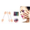 ELAYARD 30Pcs Double Ended White Eyeshadow Brushes for Women Versatile Makeup Applicators for Travel Daily Use Parties and Festivals Smooth Surface for Easy Eye Shadow view 3
