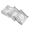 Beavorty 3pcs Empty Makeup Palette Box Organizer Round Lid Shimmering Eye Shadow Case Refillable Lipstick Blush Container view 1
