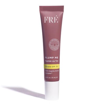 FR Plump Me Peptide Lip Tint SPF 30 (Cassis) 4-in-1 Plumping & Hydrating Mineral SPF 30 Lip Tint with 100% Non-Nano Zinc Oxide, Clean, Vegan Lip Care