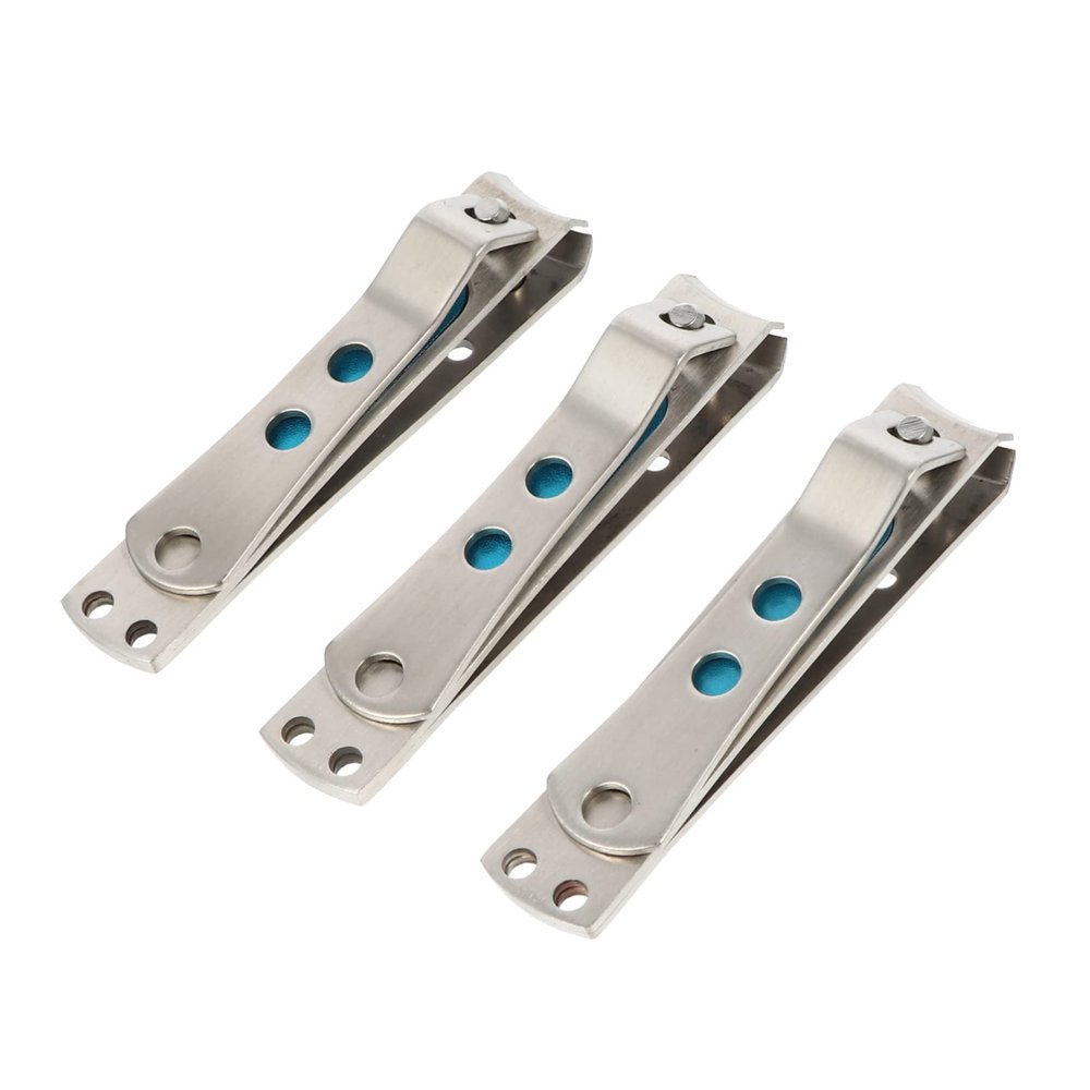 Beaupretty 3pcs Stainless Steel Fingernail Clipper Nail Care Cutter for Professional and Home Use Ergonomic Skid Handle for Precision Trimming