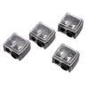 OSOLADY Dual Hole Makeup Pencil Sharpener 4pcs Eyebrow Eyeliner Pencil Sharpener Tool for Women Easy to Clean Travel-Friendly Cosmetic Accessories Random Color view 1
