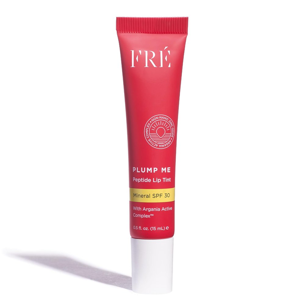 FR Plump Me Peptide Lip Tint SPF 30 (Moncaco) 4-in-1 Plumping & Hydrating Mineral SPF 30 Lip Tint with 100% Non-Nano Zinc Oxide, Clean, Vegan Lip Care