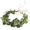 DONFAMDS 1Pc Bridal Wreath Headdress Faux Floral Crown for Women for Weddings Holidays and Celebrations Delicate Greenery Design for Photography and Parties view 1