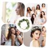 DONFAMDS 1Pc Bridal Wreath Headdress Faux Floral Crown for Women for Weddings Holidays and Celebrations Delicate Greenery Design for Photography and Parties view 4
