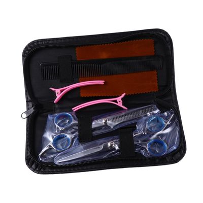 OATIPHO 7pcs Stainless Steel Hair Cutting Scissors Set Barber Comb Hairdressing Tools Kit
