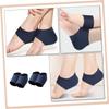 BATHVEVE 2Pairs Reusable Heel Socks Elastic Foot Sleeves for Cracked Heels Portable Moisturizing Foot Protectors Unisex Design for Dry Skin Care view 4