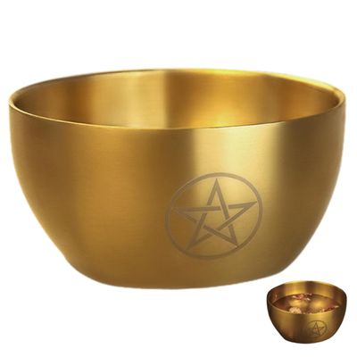 GLEAVI Shaving Bowl for Men Stainless Steel Shaving Mug Multi Functional Aromatherapy Ritual Candle Holder Design with Decoration present Occasion