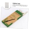 DEARMAMY Wheat Straw Eyebrow Trimmer Shaver 12pcs Facial Hair Razors for Women Brow Shaping Tool Stainless Steel Blades Painless Grooming for Home Use view 3