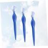 CTIRCHIU 3Pcs Portable Stainless Steel Eyebrow Razors Lightweight Trimmers for Precise Brow Shaping Non Slip Grip Beauty Makeup Tools for Women Transparent Blue view 2