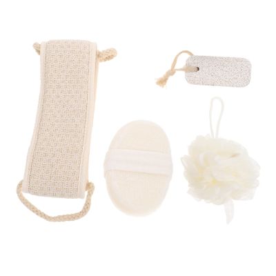 OATIPHO 4pcs Bath Towel Rubbing Bath Tools Face Brush Supplies Scrubbing Kit Multifunctional for Bathing Supplies