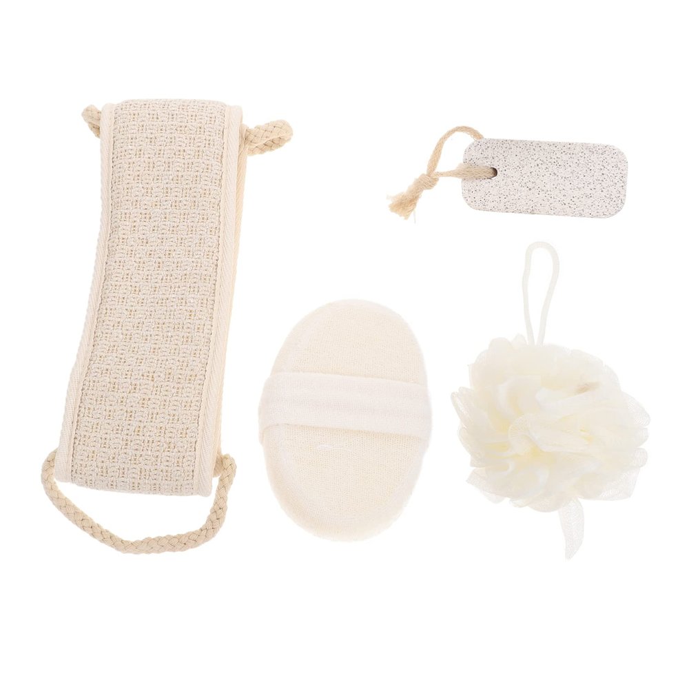 OATIPHO 4pcs Bath Towel Rubbing Bath Tools Face Brush Supplies Scrubbing Kit Multifunctional for Bathing Supplies