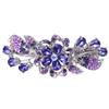 DECORNIJIA Rhinestones Hair Clip Set of 2 Elegant Spring Hair Barrettes for Women Crystal Ponytail Holders for Girls view 1