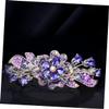 DECORNIJIA Rhinestones Hair Clip Set of 2 Elegant Spring Hair Barrettes for Women Crystal Ponytail Holders for Girls view 3