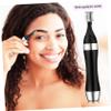 Beaupretty Electric Eyebrow Trimmer with Replaceable Heads Portable Eyebrow Shaper and Facial Hair Removal Tool for Women Nose and Lip Hair Trimming view 4
