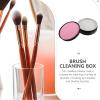 CALLARON 100g Makeup Brush Cleaner Soap Makeup Brush Cleaning Supply Rinsing Box for Women Cleaning Tool view 3