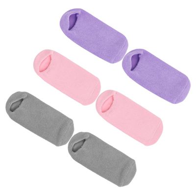 CTIRCHIU 3pairs Moisturizing Gel Socks for Dried Feet Care Softening Spa Socks for Cracked Heels for Nighttime Foot Treatment and