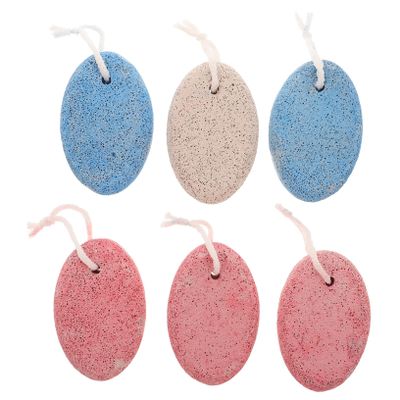 DEARMAMY 6pcs Natural Pumice Stone Foot Scrubber Callous Remover for Feet File Care Tool Massage Tool for Women Men