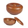 Vaguelly Men's Shaving Bowl with Lid Wooden Shaving Cream Bowl for Grooming Kits and Personal Care view 3