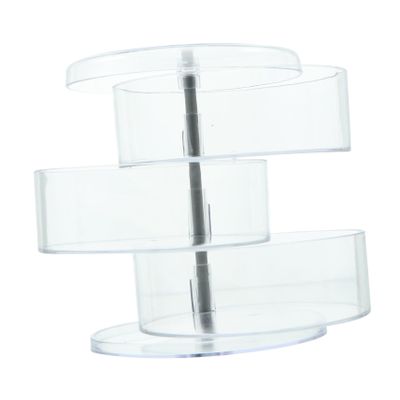 Alipis Rotary Makeup Box Organize Vanity Sturdy Plastic Storage Case Desktop Organizer