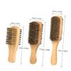 CTIRCHIU 3pcs Double-sided Beard Brush Set for Men Grooming Shaping Care Tool Comb for Beard Styling view 2
