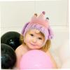Ipetboom Boy Girl's Cute Cartoon Coral Fleece Hair Drying Cap Super Absorbent Towel Wrap for Wet Hair Fun Crown Design for Boy Girl Easy to Use and Quick-Drying Wrap view 4