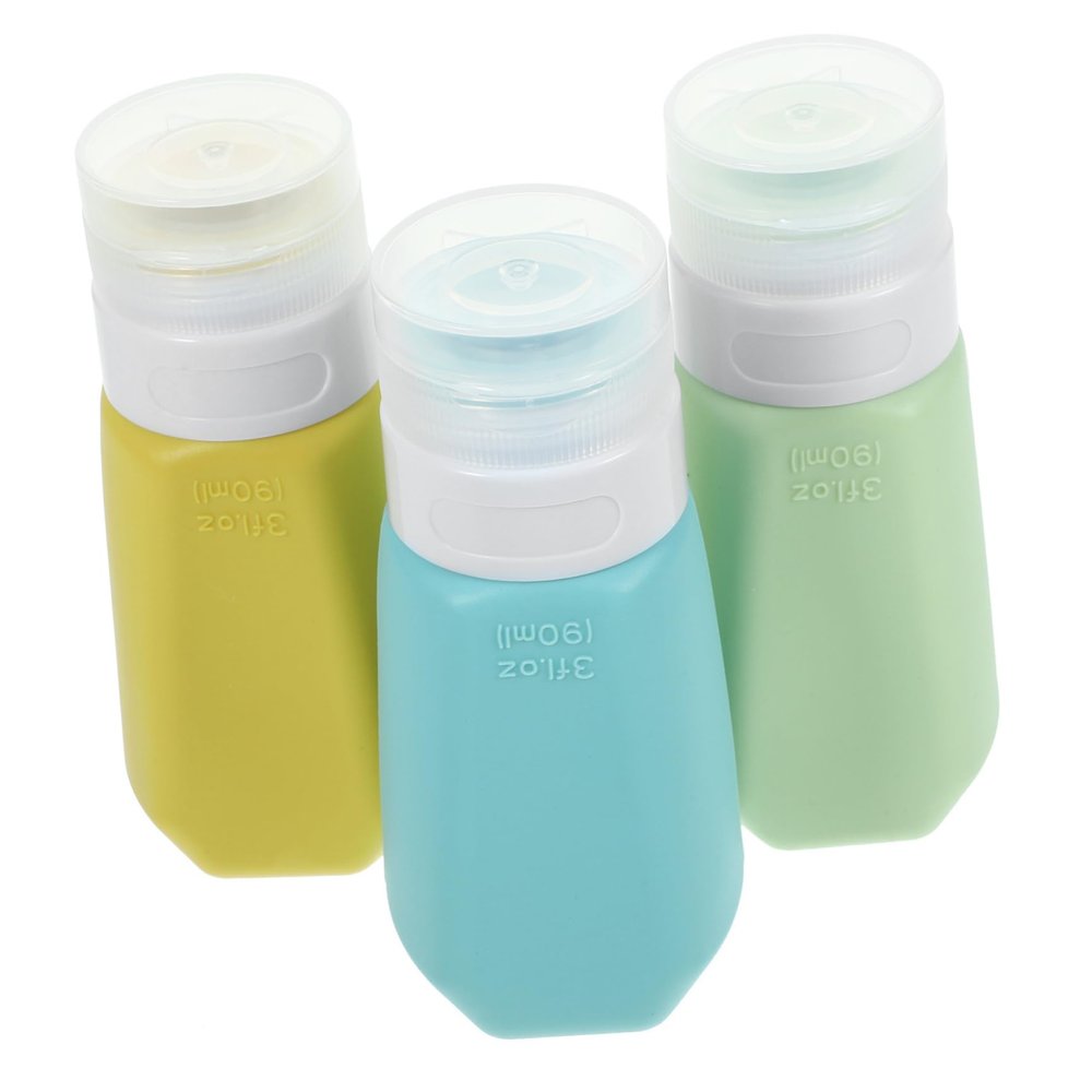Hemobllo 2sets 3pcs Travel Toiletry Bottles Squeeze Containers for Shampoo Conditioner Body Wash Lightweight Leak Design for Easy Carrying and Use 3pcs*2