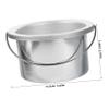 COLLBATH Wax Melting Container Set 600CC Non-stick Wax Heater Pot with Lid for Hair Removal Practical for Sensitive Skin view 2