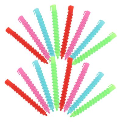 BATHVEVE 60pcs Flexible Spiral Curling Perm Rods for Long Hair Cold Wave Hair Rollers Random Colors for Hairdressing and Styling