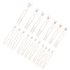Wedding Pearl Hair Fork Pins 18Pcs Golden ABS and Iron view 1