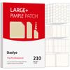 Daolyo Large Pimple Patches for Face, 7 Sizes 210 Counts XL Acne Patches, Big Hydrocolloid Bandages for Body, Chin, Forehead, Chest, Back Zit Breakouts (Strip, Square, Round) view 1