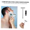 Healvian Metal Safety Razor Brush Manual Double Edge Shaving Razor for Men and Reusable Beard Shaver view 2