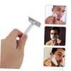 Healvian Metal Safety Razor Brush Manual Double Edge Shaving Razor for Men and Reusable Beard Shaver view 3