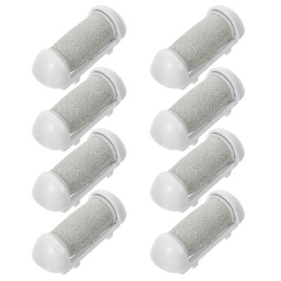 BATHVEVE 8pcs Electric Foot File Roller Heads Replacement Rollers for Pedicure Tools Callus Remover Replacement Foot Care Supplies Dead Skin Removing Tools
