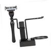 Healvian 2pcs Men Shaving Set Metal Razor Stand Brush Holder Shaving Bowl Cup Beard Grooming Shower Wall Mount view 4