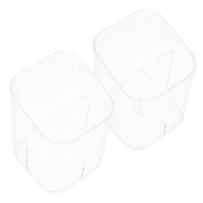 Ipetboom 2Pcs Makeup Brush Holders Premium Cosmetic Storage Organizers for Vanity Desk and Travel Space Saving Design for Makeup Brushes and Office Supplies