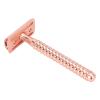 Double Side Smooth Shaver | Antislip Zinc Alloy Handle | Washable Body for Men/Women | Gentle & Neat Shave | Ergonomic Design (Copper) view 2