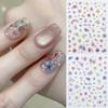 3D Self-Adhesive Spring Color Flower Design Nail Decals Nail Art Stickers Nail Decals Stickers (3 Sheets) view 4