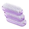 PartyKindom 3pcs Double Sided Nail Cleaning Brushes for Women Manicure Tools to Clean and Massage Enhance Hand Health and Circulation for Delicate Hands view 1