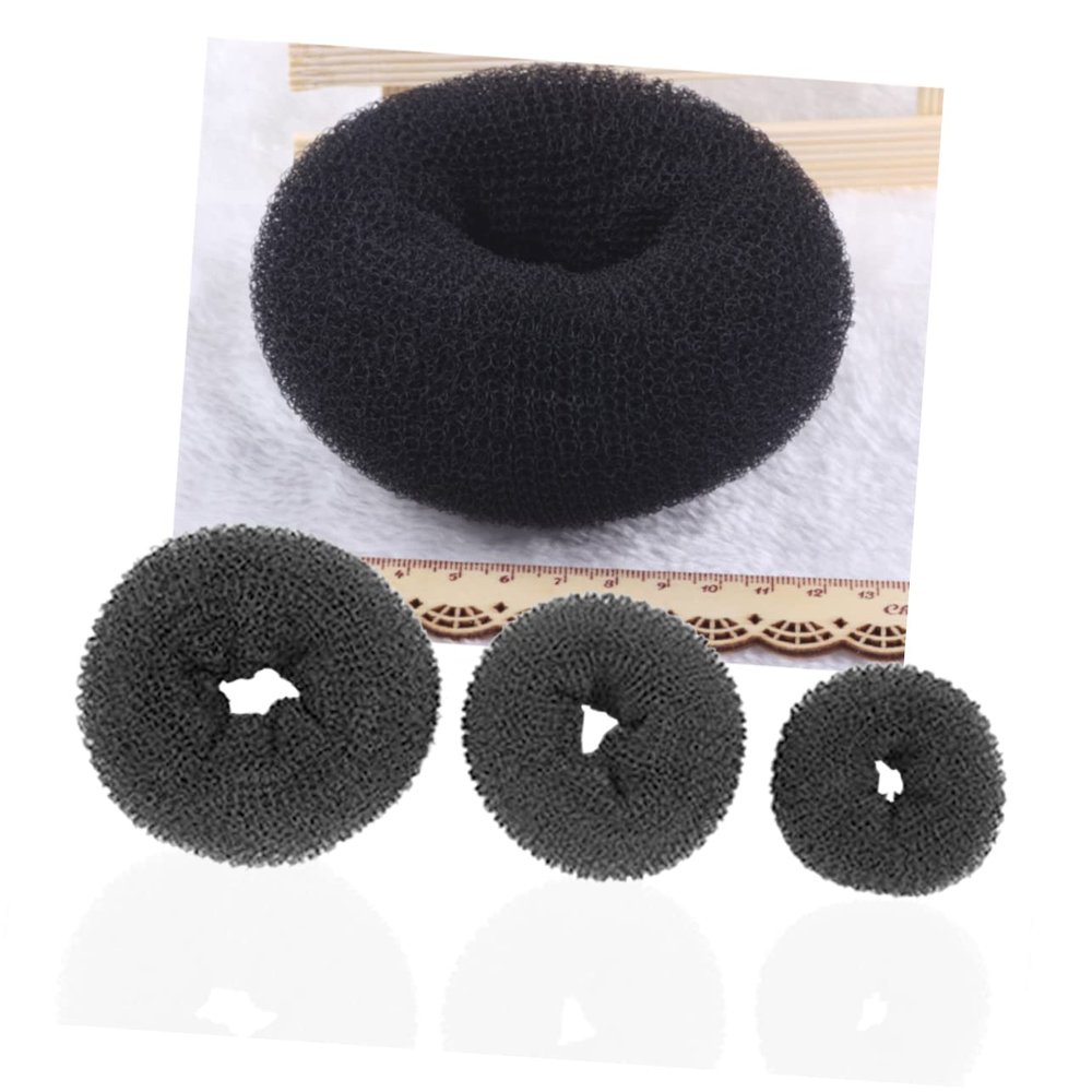 BATHVEVE 3pcs Hair Donut Bun Maker Bun Form Shaper for Women Effortless Chignon Styler for Dance