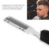 Beard Comb Set 5Pcs | Static Control & Smoothing Hair Styling Combs | ABS Nylon Rounded Teeth for Men/Women/Salon | Silver Color, Sturdy & Portable view 3