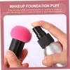PartyKindom 10Sets Makeup Puff Mushroom Cosmetic Sponges with Handle Case for Application Gentle Soft for Daily Use view 2