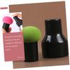 PartyKindom 10Sets Makeup Puff Mushroom Cosmetic Sponges with Handle Case for Application Gentle Soft for Daily Use view 4
