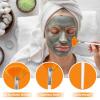 20PCS Facial Fan Brushes  Soft Makeup & Face Mask Applicator Set for DIY Skincare, Mud, Peel, Cream  Washable & Reusable Esthetician Spa Cosmetic Tools (White, Yellow) view 3