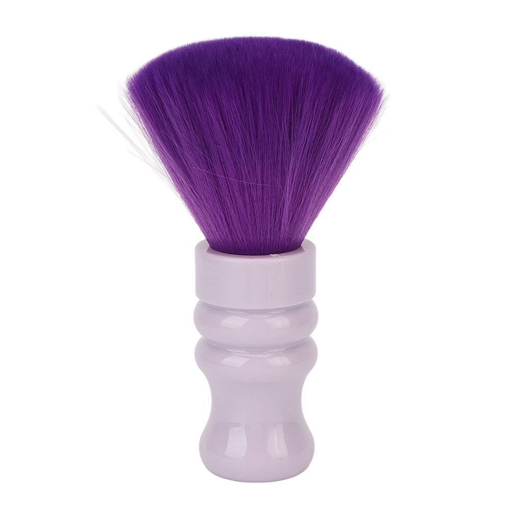 Neck Duster Brush for Barbers | Soft Nylon Fibers & ABS Handle | Face & Neck Hair Maintenance Tool | Salon & Home Use | Purple