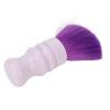 Neck Duster Brush for Barbers | Soft Nylon Fibers & ABS Handle | Face & Neck Hair Maintenance Tool | Salon & Home Use | Purple view 3